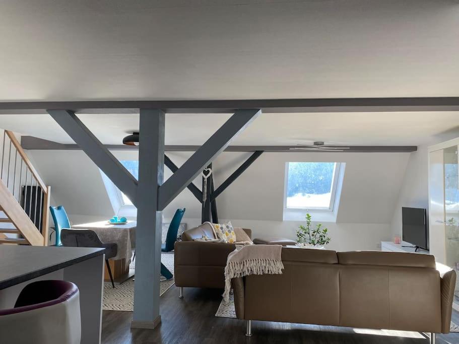 Loft Wohnung Mit Toller Aussicht Messstetten Dış mekan fotoğraf